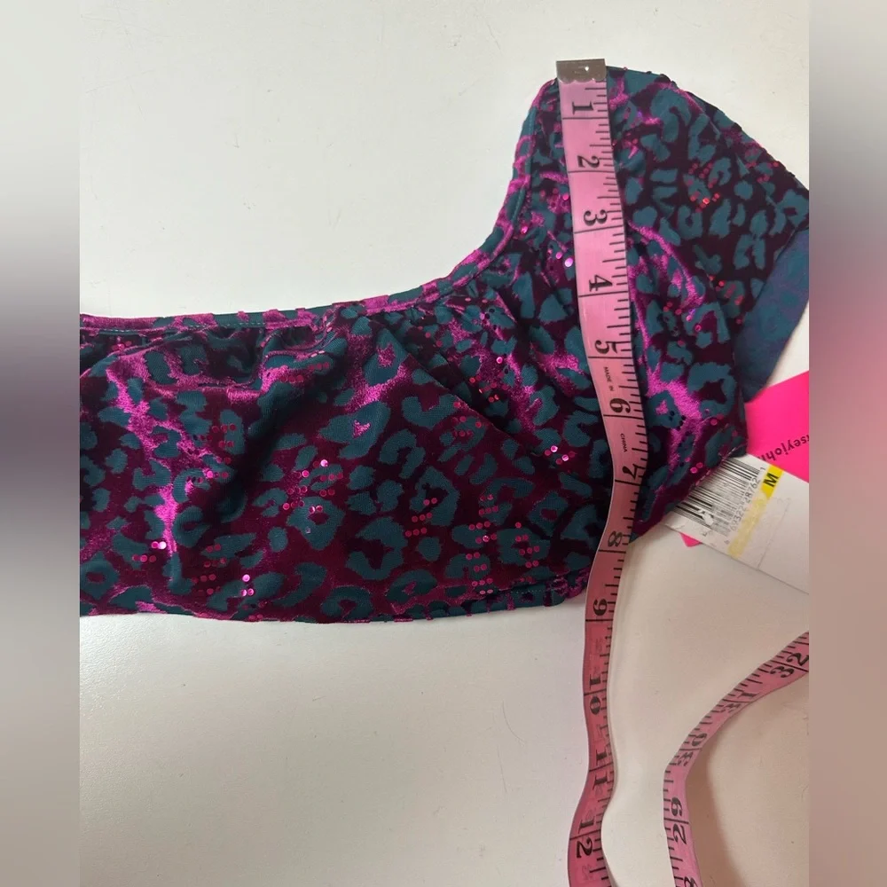 Betsey Johnson Lot 3:Metallic Pink Leopard Wild Instinct 2 Tops & Bottom NWT S/M